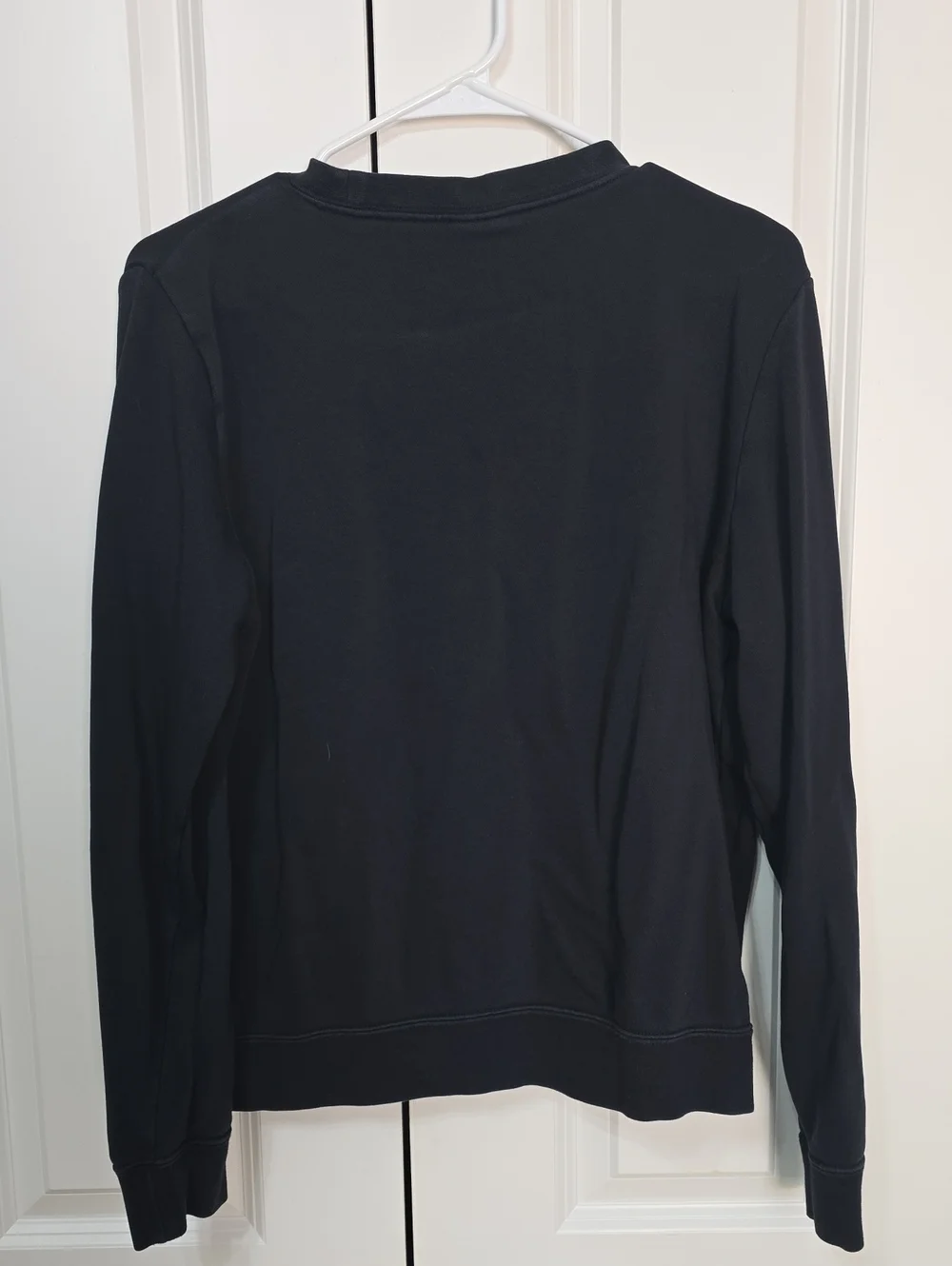 Nike Women's Black Crewneck Sweatshirt with White Logo